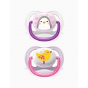 AVENT CHUPETE SILICONA ULTRA AIR NIÑO 0-6 M 2 UN