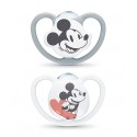 NUK CHUPETE SILICO SPACE MICKEY 18-36M GRIS 2UND