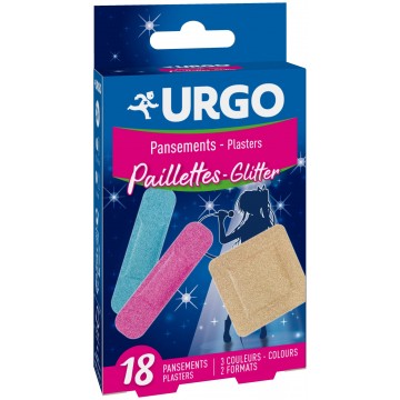 URGO TIRITAS GLITTER 18 UND