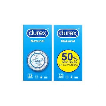OFERTA DUREX NATURAL 12 2ªUD 50 %