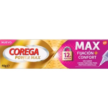 COREGA MAX FIJACION + CONFORT 1 TUBO 40 G SIN SA