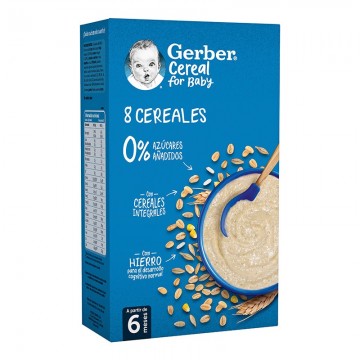 GERBER 8 CEREALES 1 ESTUCHE 475 G