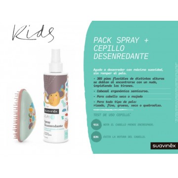 SUAVINEX KIDS PACK SPRAY DESENREDAN 250 +CEPILLO