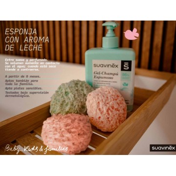 SUAVINEX ESPONJA INFANTIL BABY AROMA DE LECHE 1U