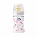 CHICCO BIBERON CRISTAL ROSA LÁTEX +0M 150 ML