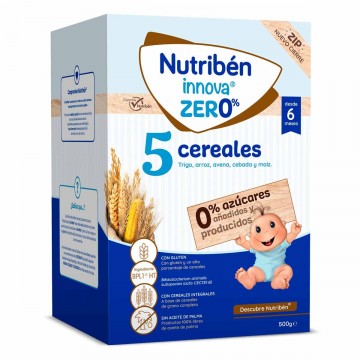 NUTRIBEN INNOVA 5 CEREALES 0% 1 ENVASE 500 G