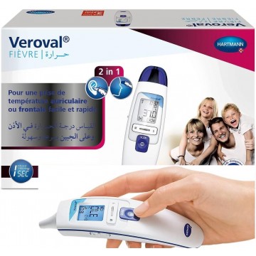 VEROVAL TERMOMETRO INFRARROJO DUO OIDO Y FRENT