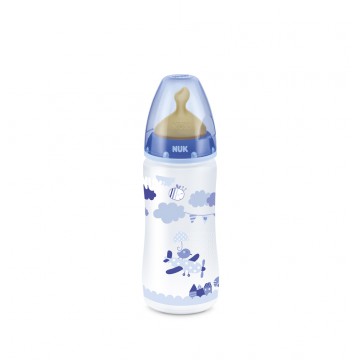 NUK BIBERON COTTON PARTY AZUL LATEX 0-6M 300ML
