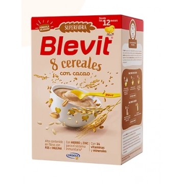 BLEVIT SUPERFIBRA 8 CEREALES CON CACAO 500G
