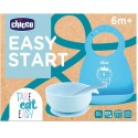CHICCO SET COMIDA EASY START AZUL +6M