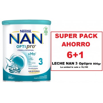 LOTE NAN 3 OPTIPRO 6+1 GRATIS
