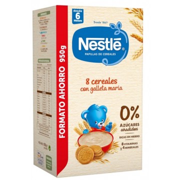 NESTLE PAPILLA 8 CEREALES GALLETA MARIA 950 G