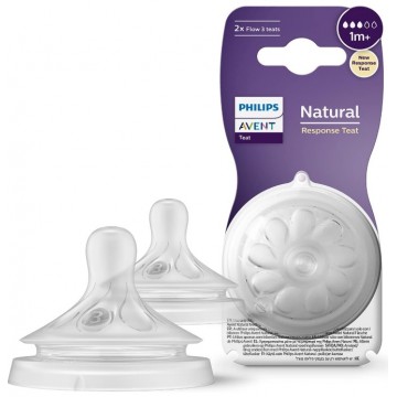 AVENT TETINA NATURAL RESPONSE AIR FREE +1M 2U