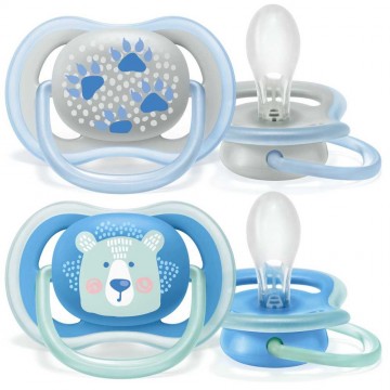 AVENT CHUPETE SILICONA ULTRA AIR 6-18 M 2 U NIÑO