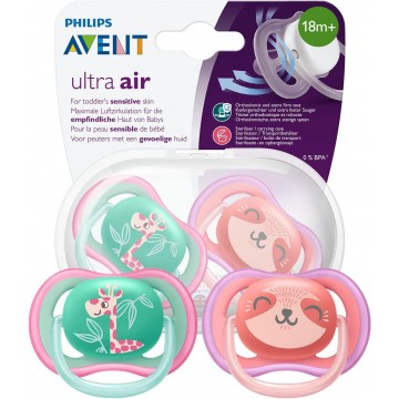 AVENT PHILIPS CHUPE SILICONA ANIMALES +18M 2UND