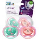 AVENT PHILIPS CHUPE SILICONA ANIMALES +18M 2UND