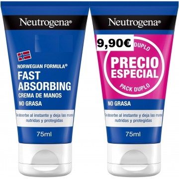 NEUTROGENA PACK CREMA MANOS RAPIDA ABSORC 75 ML