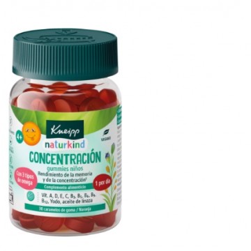 KNEIPP GUMMIES NIÑOS CONCENTRACION 30 UN NARANJA