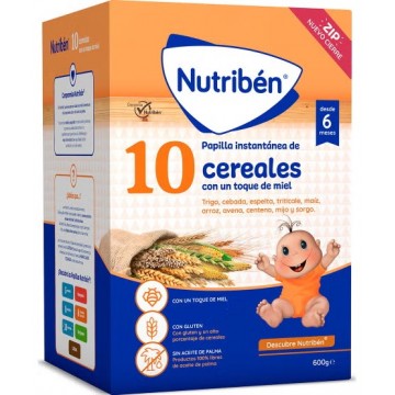 NUTRIBEN 10 CEREALES MIEL 1 BOLSA 600 G