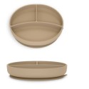 SUAVINEX PLATO DIVISIONES SILICONA + 4M BEIGE
