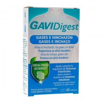 GAVIDIGEST GASES E HINCHAZON 30 CAPSULAS