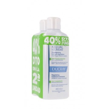 DUCRAY DUO KELUAL SQUANORM CASPA GRAS 400 ML 2U