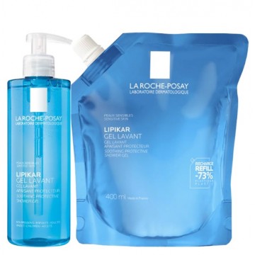 LA ROCHE POSAY PACK GEL LAVANTE + REFILL 400 ML