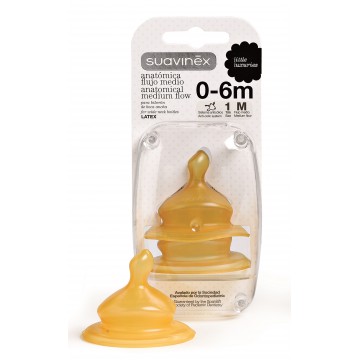 SUAVINEX TETINA LATEX ANATOMICA T 1M 2 U