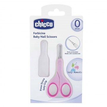 CHICCO TIJERAS SEGURIDAD UÑAS RECIEN NACIDO ROSA