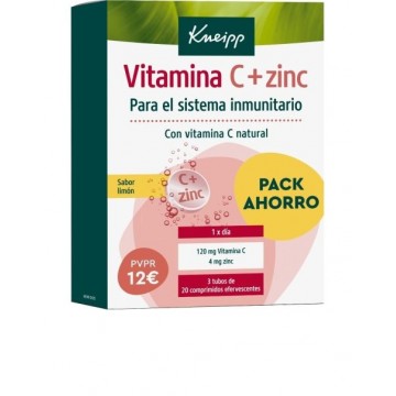 KNEIPP VITAMINA C + ZINC 20 COMPRIMIDOS EFERVESC