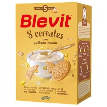 BLEVIT 8 CEREALES CON GALLETA MARIA 1 ENVASE 500