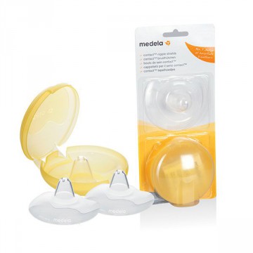 MEDELA PEZONERA CONTACT TALLA M 2 UND+ESTUCHE